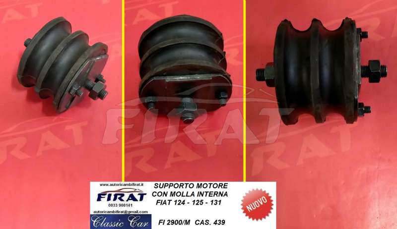 SUPPORTO MOTORE FIAT 124 125 131 CON MOLLA (2900/M)